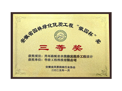 白银荣获2025“徽园杯”奖三等奖